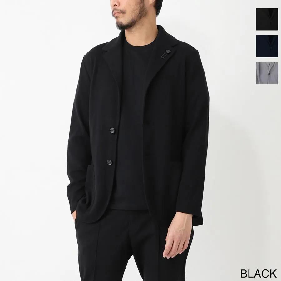 ラルディーニ LARDINI 2つボタン ニットジャケット メンズ esljm56-es64000-999