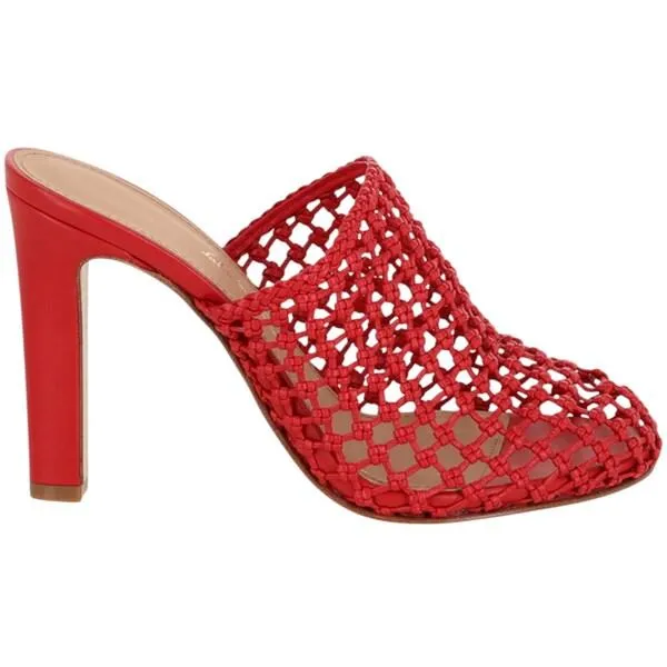 Ferragamo フェラガモ レディース スニーカー Ferragamo Ellas X5 Caged Mules Red (Women's) 【サイズ US_7.5(24.5cm)】