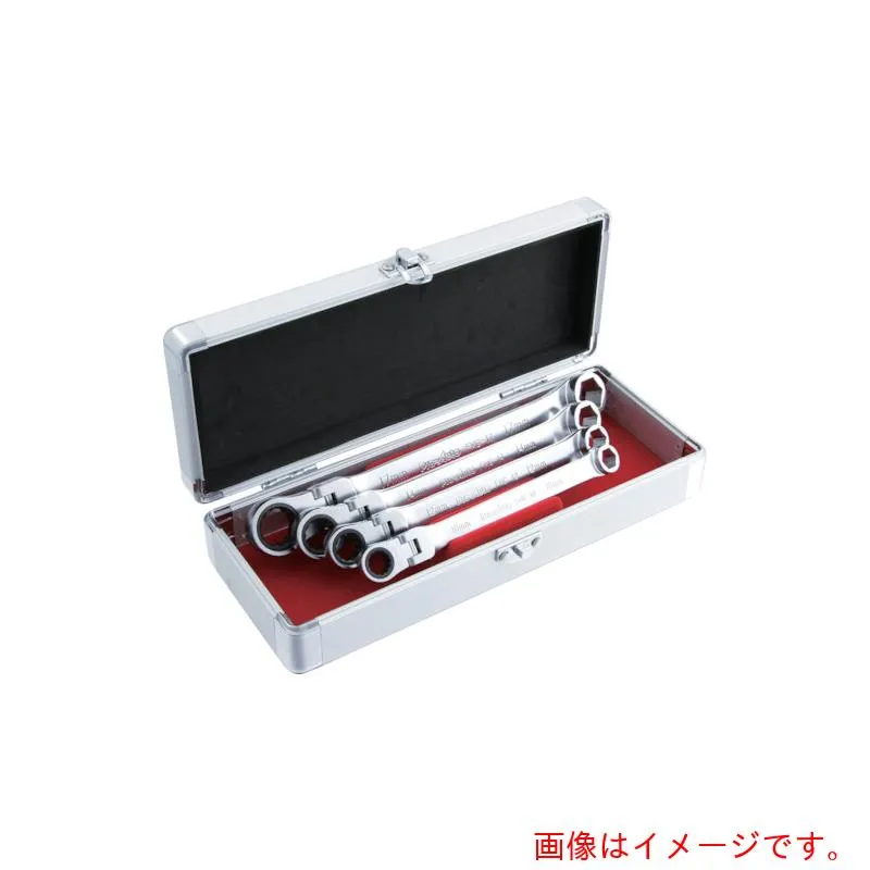 スエカゲツール Ｐｒｏ－Ａｕｔｏ ４本組フレックスメガネギアレンチセット 【品番：FMG-4S】