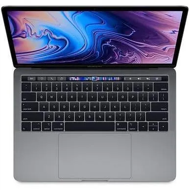 中古 2019年Apple MacBook Pro Retina Touch Bar A2159 スペースグレイ  8世代COREi5 メモリー8GB ストレジSSD128GB 13インチワイド2K OS：Sonoma14.1.2