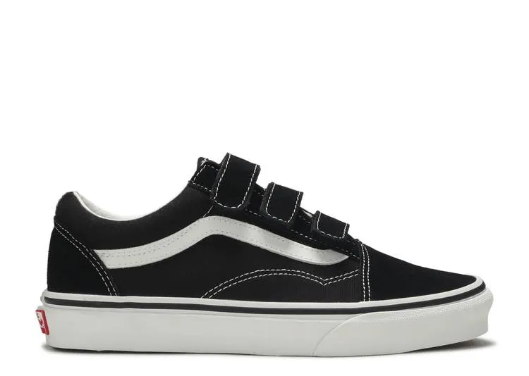【 VANS OLD SKOOL VELCRO UEDE / BLACK TRUE WHITE 】 バンズ 黒色 ブラック 白色 ホワイト オールドスクール スニーカー メンズ ヴァンズ