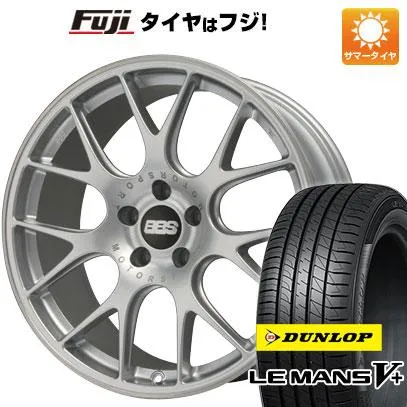 新品国産車用 5穴114.3車 夏タイヤ ホイール4本セット 245/45R19 ダンロップ ルマン V+(ファイブプラス) BBS GERMANY BBS CH-R ブリリアントシルバー 19インチ