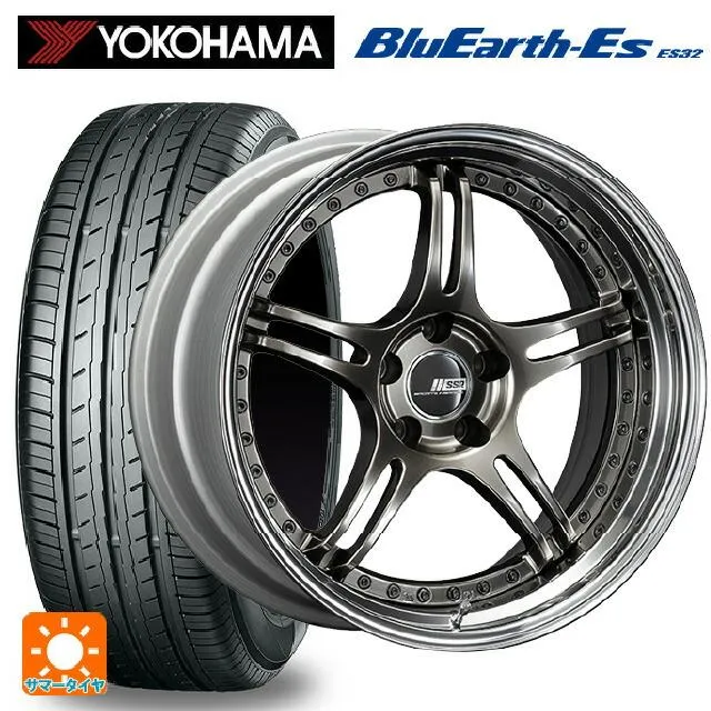 送料無料 サマータイヤホイールセット 225/45R18 95W ヨコハマ ブルーアースEs ES32 タナベ SSR プロフェッサー SPX 18-