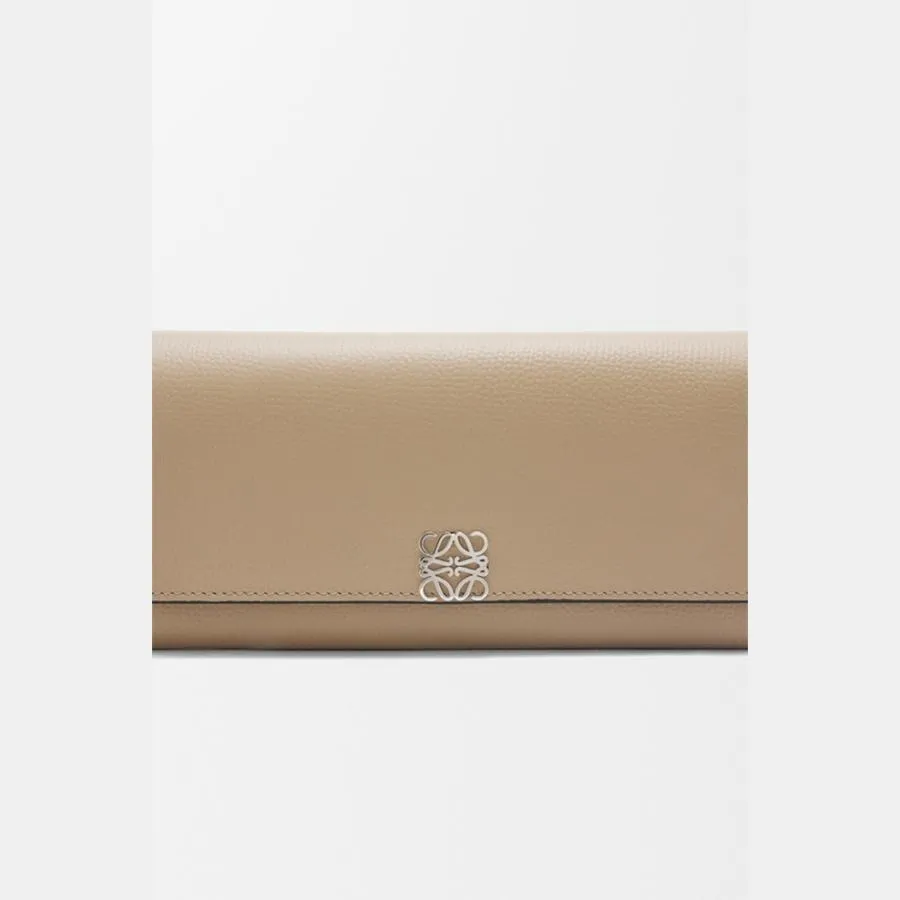 ロエベ LOEWE 2025秋冬レディース アナグラム コンティネンタル ウォレット 財布（ペブルグレインカーフ）【サンド 】【送料無料】【正規品】