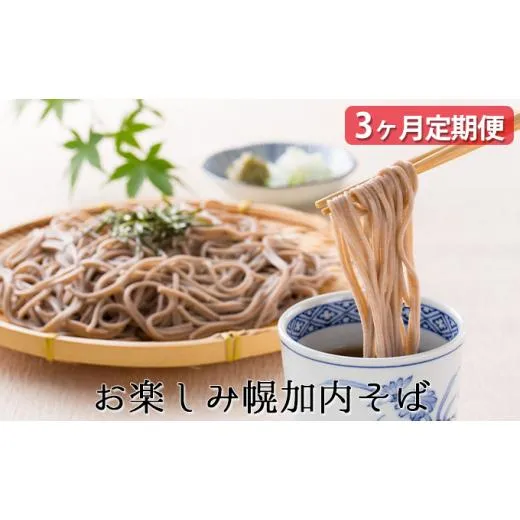 ふるさと納税 そば 生・半生めん 北海道 幌加内町  No.5795-0299 3ヵ月連続お届け  お楽しみ幌加内そば（つゆ付）定期便
