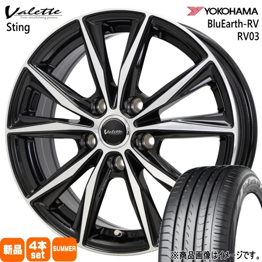 215/60R17 96H ヨコハマ BluEarth-RV RV03 夏用 サマータイヤ Valette Sting マツダ CX-30 /トヨタ CH-R エスティマ  17インチ