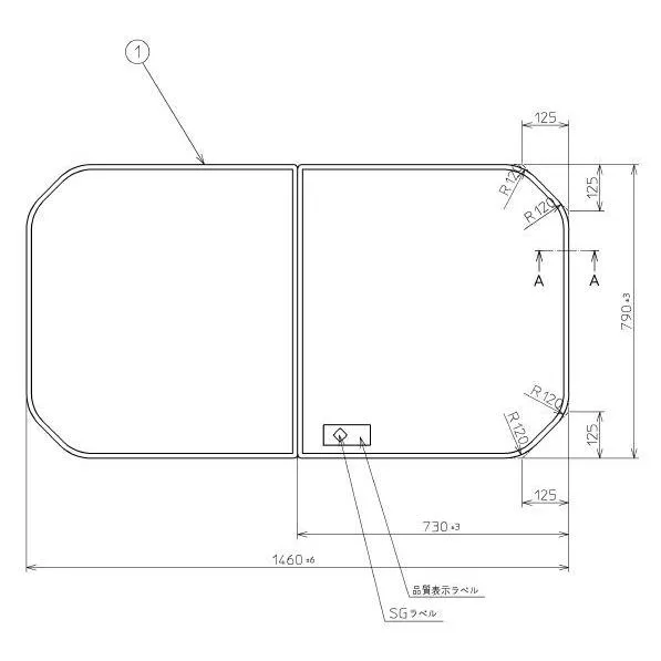 お風呂のふた TOTO 風呂ふた 組み合わせ式 組みふた 外寸：1460×790mm PCF1521 #N11 トト