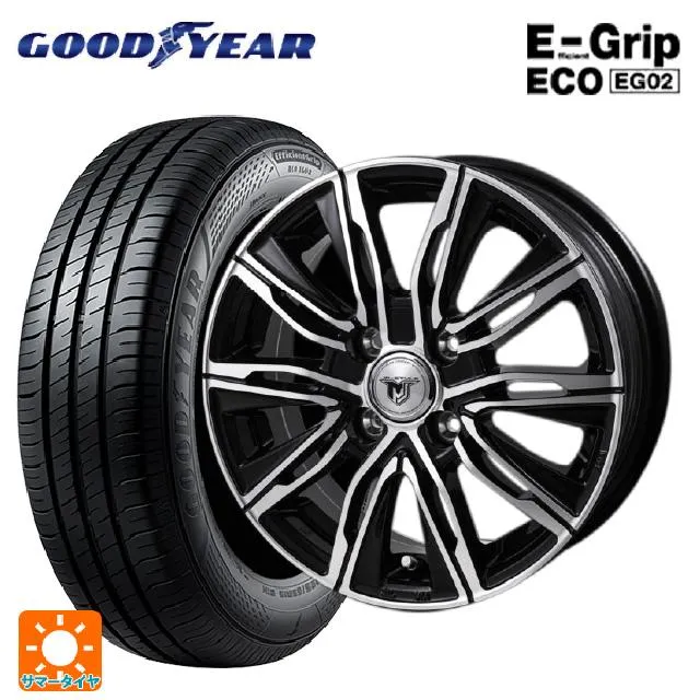 送料無料 サマータイヤホイールセット 175/65R14 82S グッドイヤー エフィシェントグリップ エコ EG02 ジャパン三陽 ジェイピースタイ