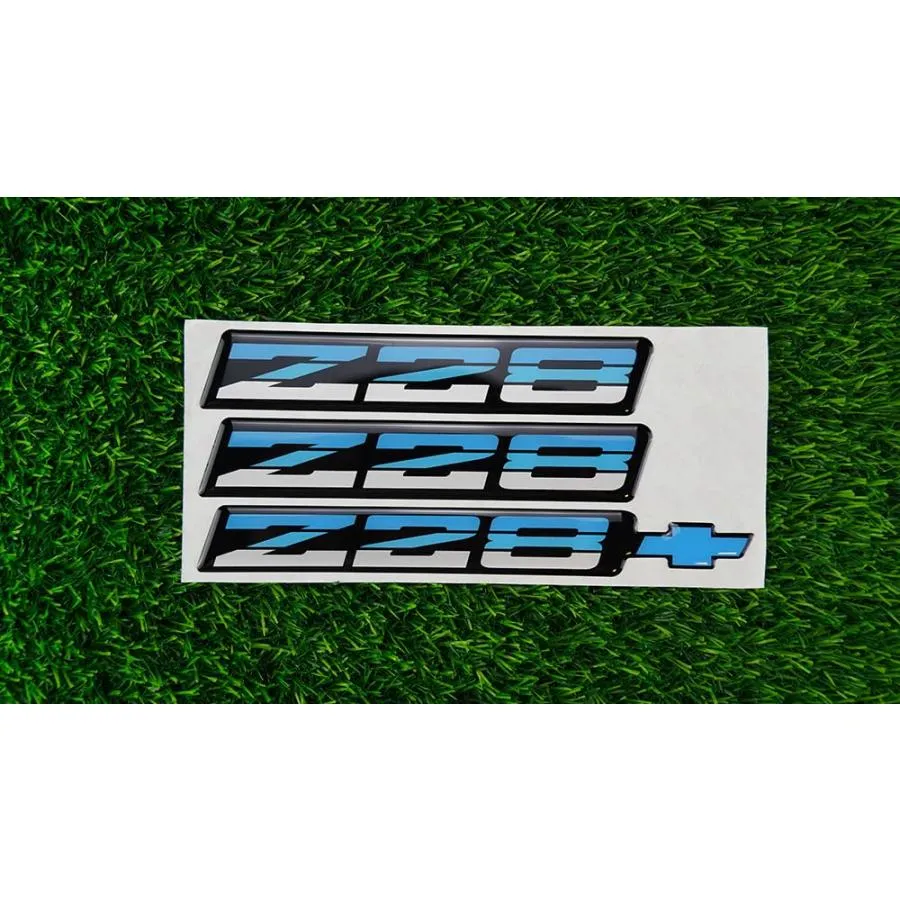 【並行輸入品】セット Z28 ロッカーパネル\u0026リアバンパーエンブレム 3D バッジステッカー デカール 交換用 82 92 Camaro 919