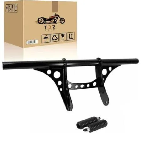 【並行輸入品】 TDZ 1-1/4インチ フロントエンジンガード クラッシュバー ハイウェイペグ Harley 2004-2022 Sportster 883 XL883 1200 Iron 883 Seventy-Two For