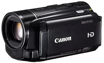 【中古】Canon デジタルビデオカメラ iVIS HF M52 ブラック 光学10倍ズーム フルフラットタッチパネル IVISHFM52BK