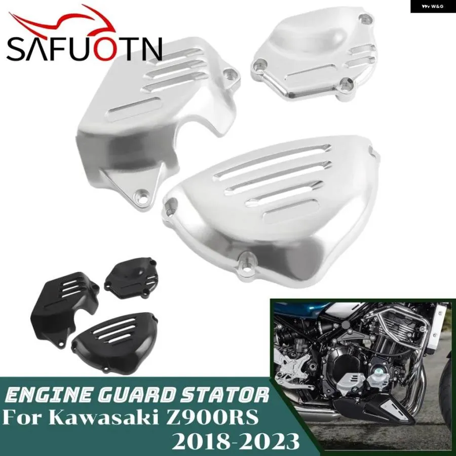 並行輸入品Z900RS エンジン ガード ステーターカバー カワサキ Z900 RS SE CAFE ABS 2018-2024 オートバイ フレーム スライダー プロテクターセット