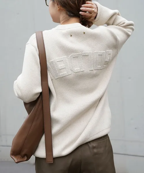 ニット セーター *GOLDEN GOOSE REGULAR CREW NECK LOGO レディース