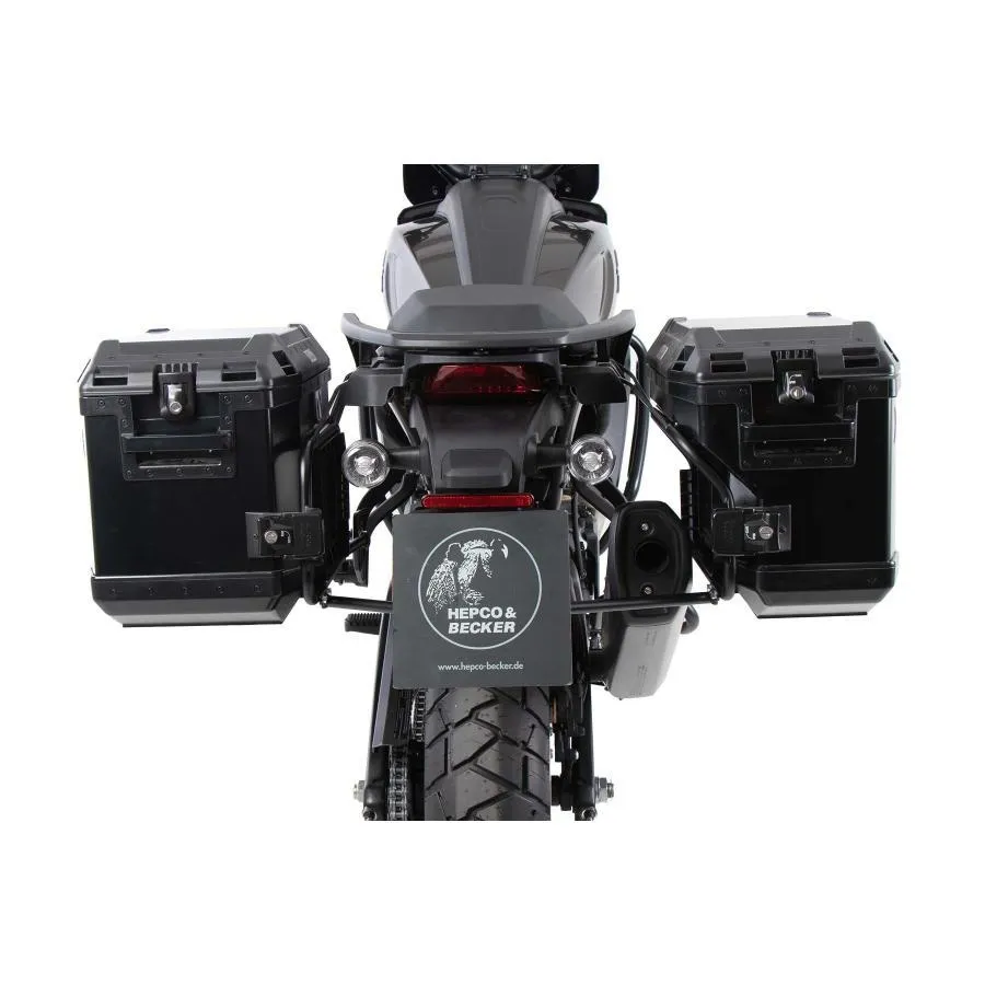 サイドキャリア ヘプコ\u0026ベッカー カットアウトセット ブラック エクスプローラー付 PAN AMERICA1250 SPECIAL パンアメリカスペシャル 65176000001-01-40