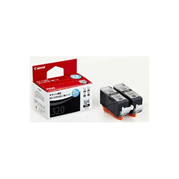 (業務用5セット) 【純正品】 Canon キャノン インクカートリッジ/トナーカートリッジ 【3333B004 BCI-320PGBK ブラック】 2個入り[21]
