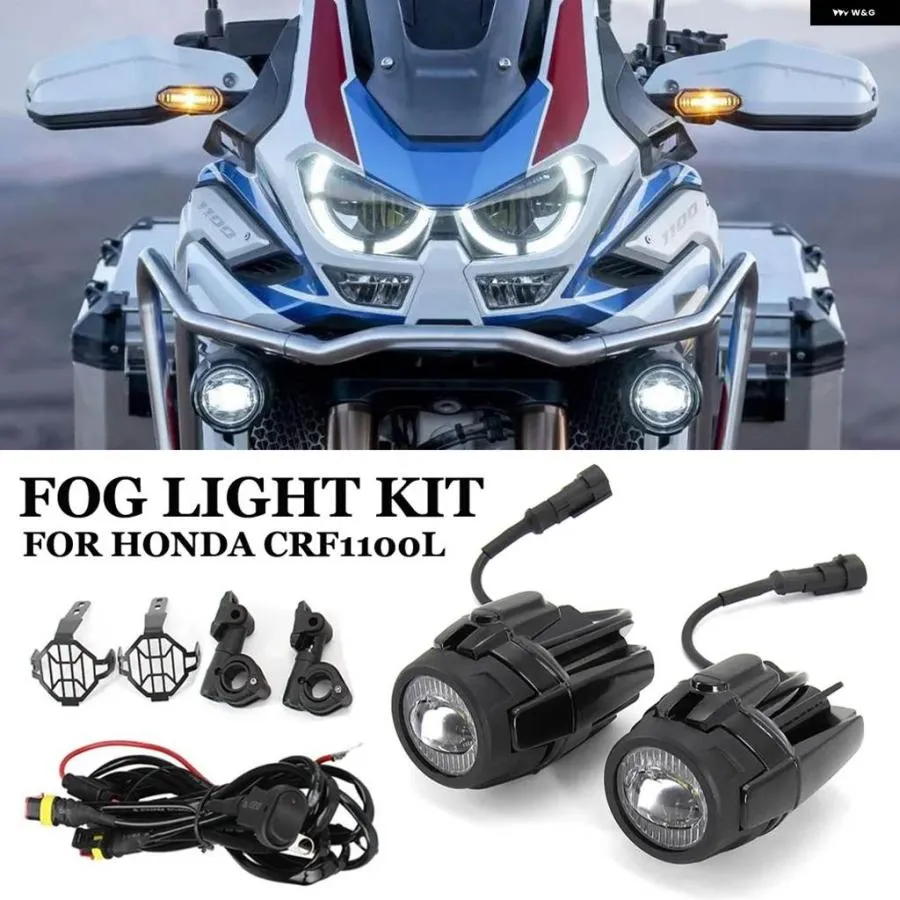 並行輸入品 オートバイフォグランプ ホンダ CRF 1100L CRF1100L アフリカツイン LED 補助ドライビングランプキット カスタム パ