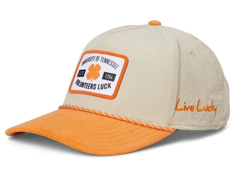 ブラック クローバー メンズ アクセサリー 帽子 Black Clover Tennessee Legacy Adjustable Snapback Hat Natural/Orange/Corduory With Rope Hd Patch オレンジ