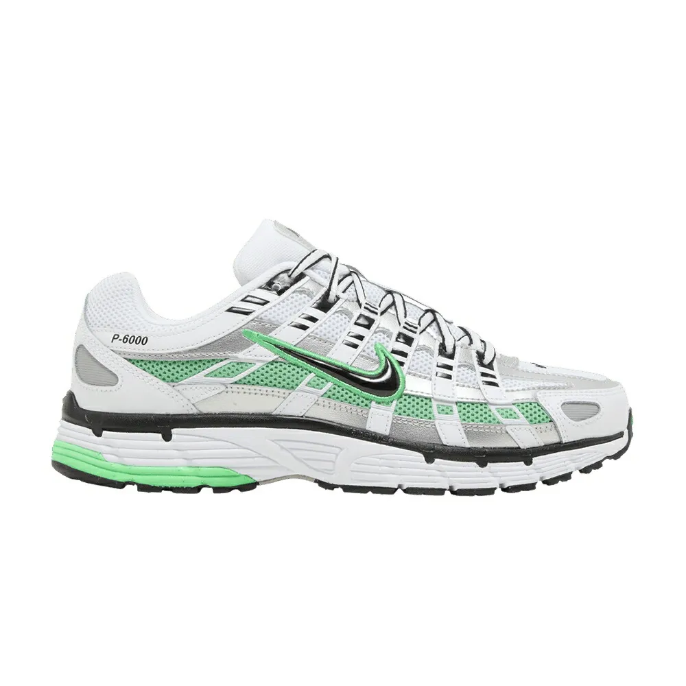 ナイキ スプリング 白色 ホワイト 銀色 シルバー WHITE GREEN スニーカー メンズ NIKE P-6000 SPRING / WHITE METALLIC SILVER SPRING