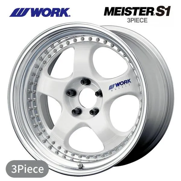 ワーク マイスター S1 3ピース WHT 19×12 +35 5/100 新品ホイール1本