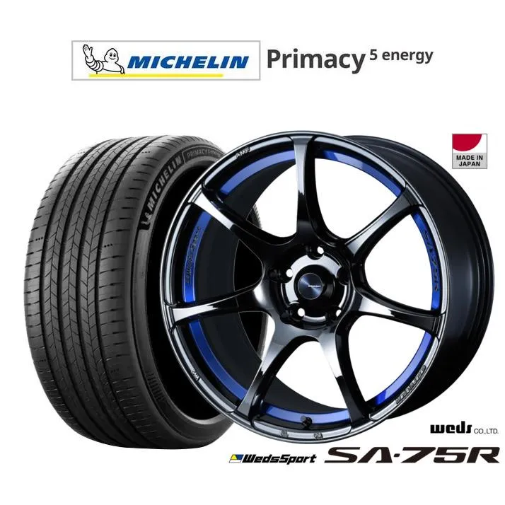 サマータイヤ ホイール4本セット ウェッズ ウェッズスポーツ SA-75R ミシュラン プライマシー プライマシー5 energy 235/60R18
