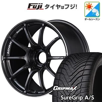 【新品国産車用5穴100】 | オールシーズンタイヤ ホイール4本セット | 225/40R18 | グリップマックス Sure Grip AS | ADVAN Racing RSIII 18インチ