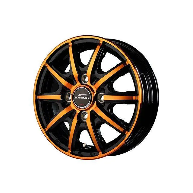 MID タイヤ・ホイール SCHNEDER RX10-K（ORANGE BKP/クリスタルオレンジクリア） MID