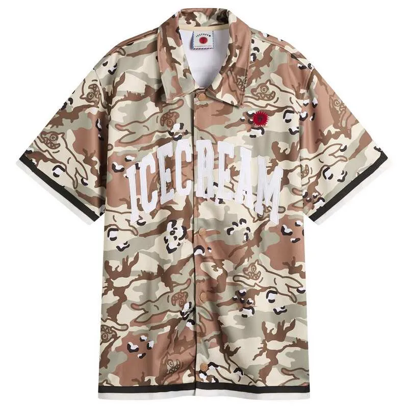 アイスクリーム メンズ トップス シャツ ジャージー ICECREAM Chochip Baseball Jersey Camo