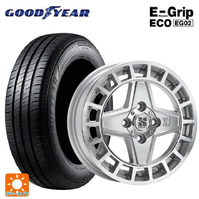 スズキ ハスラー(MR52/92S)用 165/60R15 77H グッドイヤー エフィシェントグリップ エコ EG02 エクストリームJ クアッド