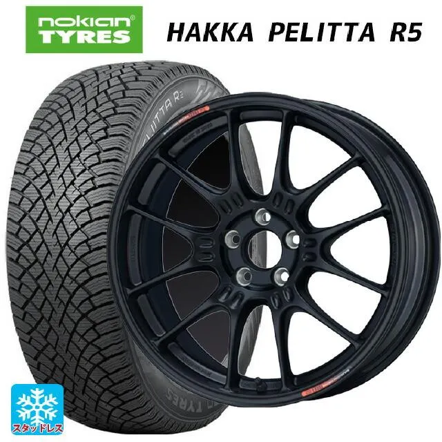 送料無料 スタッドレスタイヤホイール 4本セット 225/45R17 94T XL ノキアン ハッカペリッタR5 エンケイ レーシング GTC02 F