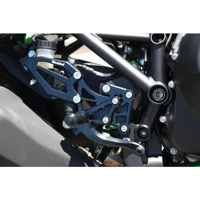 WOODSTOCK ウッドストック バックステップキット カラー：オールブラック Ninja H2 SX KAWASAKI カワサキ バックステップ ステップ 足回り