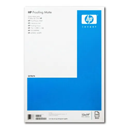 Q1967A HP プルーフ用マット紙 (Proofing Matte) A3+/330 x 483 mm (13 x 19 in) 100枚