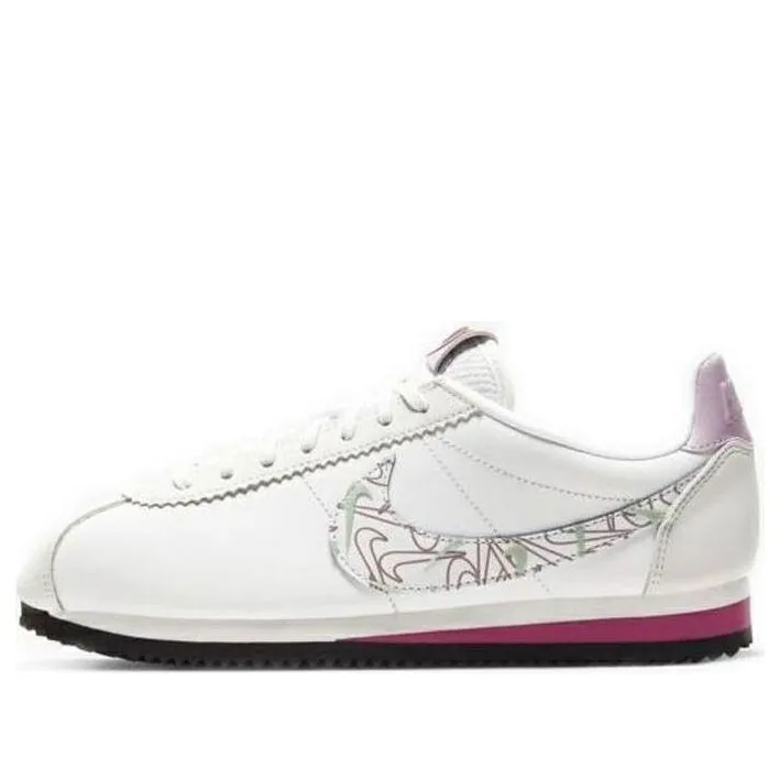 ナイキ クラシック コルテッツ 白色 ホワイト 赤 レッド 黒色 ブラック クラシックコルテッツ VALENTINE スニーカー レディース NIKE (WMNS) CLASSIC CORTEZ SE CI7854-100 / UMMIT WHITE NOBLE RED BLACK ICED