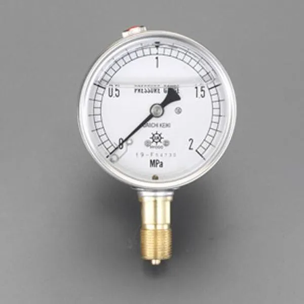【メーカー在庫あり】 エスコ ESCO 75mm/0-1.6MPa 圧力計(グリセリン入) EA729GE-16 HD店