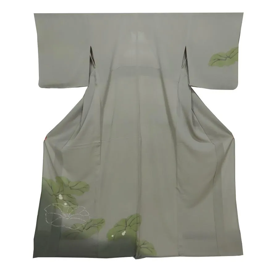 夏物　絽付下げ　絽ちりめん　正絹 　裄68.5cm　身丈166cm　新品　お仕立上り　k3503eall