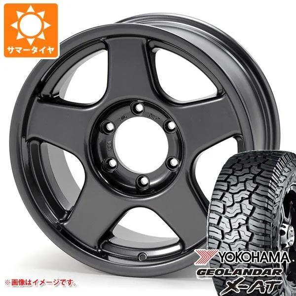 5本セット FJクルーザー 10系用 サマータイヤ ヨコハマ ジオランダー X-AT G016 LT285/70R17 121/118Q ブラックレター ブラッドレー V 8.0-17