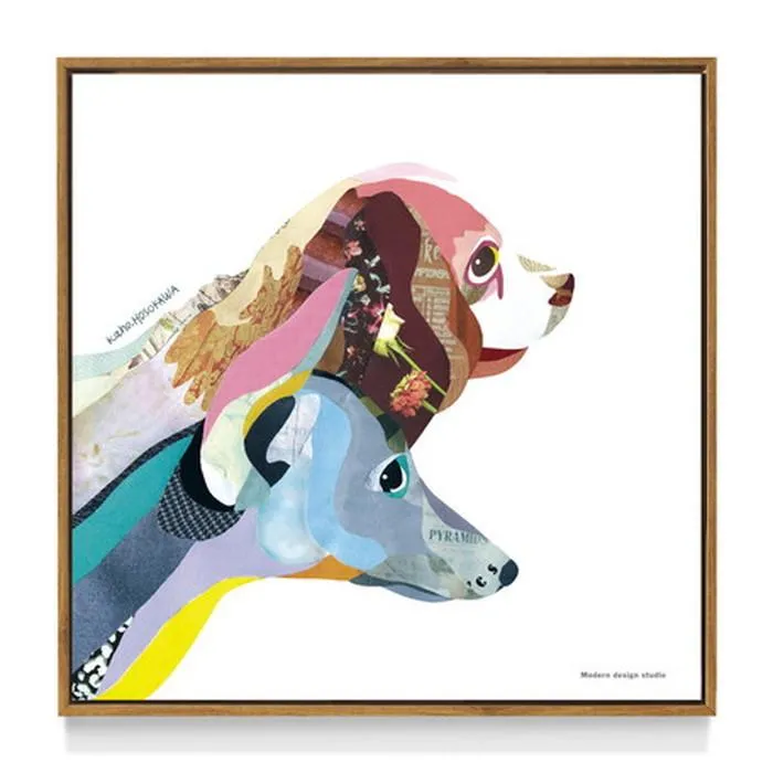 アートフレーム ほそかわ かほ ドック ND Concept Frame Kaho Hosokawa Dog 500x500x30mm IKH-60914  bic-6942385s1 送料無料 北欧 モダン 家具 インテリア