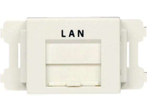 【お取り寄せ】パンドウイット JISプレート用シャッター付アダプタ 白 LAN 10個