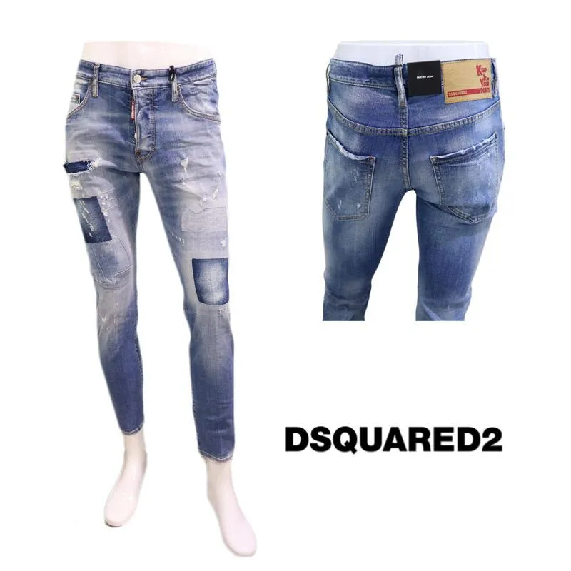 DSQUARED2 ディースクエアード dsq Ｄ2 スケーター デニム ジーパン メンズ  2022aw 新作　SKATER JEAN　keep it in your pants