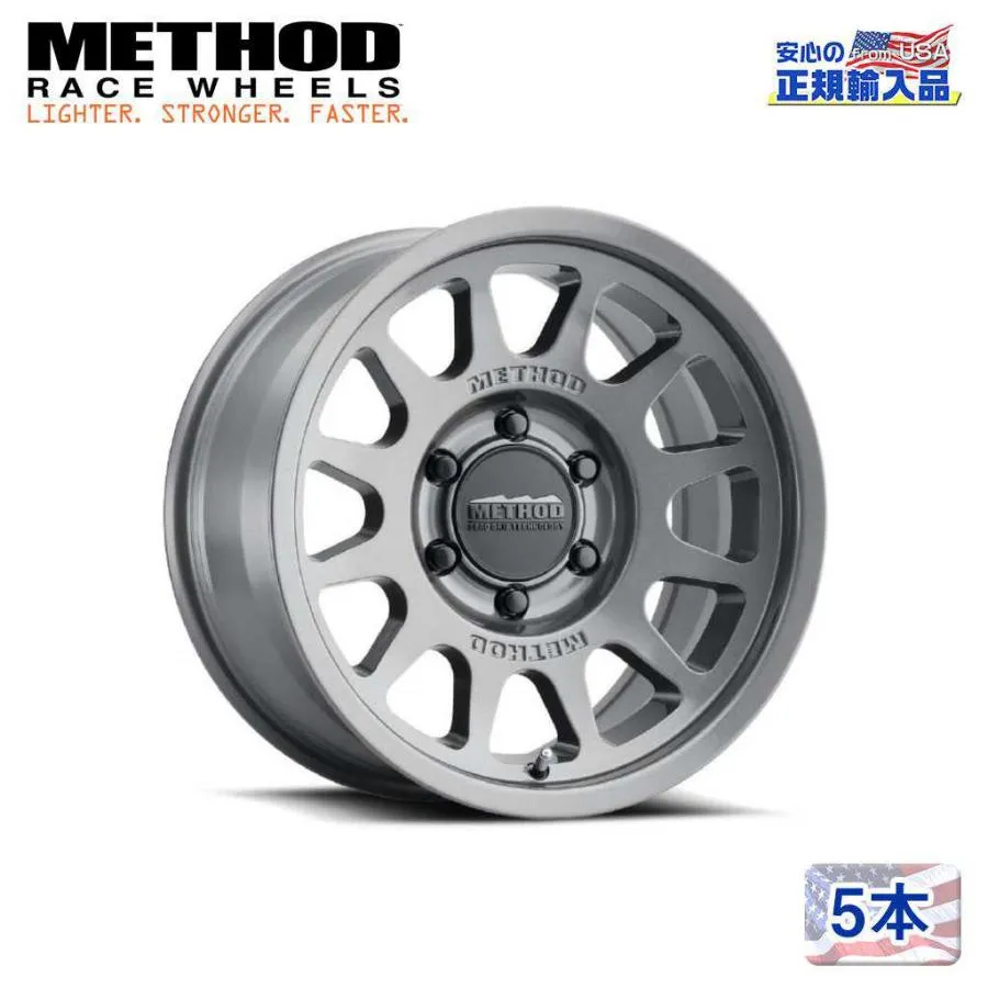 [Method メソッド 正規代理店]17インチアルミホイール 5本 MR703 Bead Grip 17X9 8H165.1 -12 CB130.81 汎用/MR70379080812N