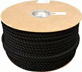 ユタカ ポリエステルロープ ドラム巻 12φ×100m 黒 PRS61
