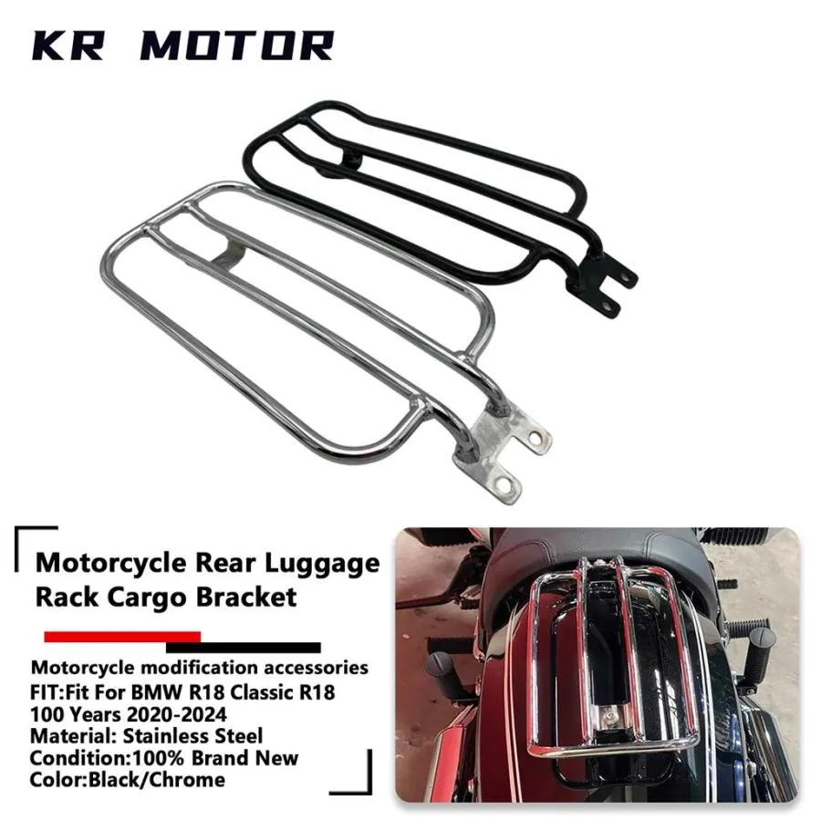 並行輸入品 バイクリアラゲッジラック ソロシート カーゴキャリアブラケット 固定式グッズシェルフ BMW R18 CLASSIC R 18 100 YE