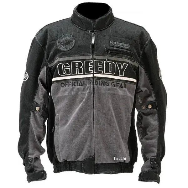 GRGNS062GYL GNS-062 グリーディー GREEDY 春夏モデル ツーリングメッシュジャケット グレー Lサイズ SP店
