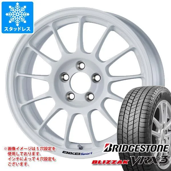 スタッドレスタイヤ ブリヂストン ブリザック VRX3 215/65R16 98Q エンケイ スポーツ RC-T5 7.0-16