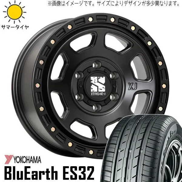 NBOX タント アルト スペーシア 165/55R15 ホイールセット | ヨコハマ ブルーアース ES32 \u0026 エクストリームJ XJ07 15インチ 4穴100