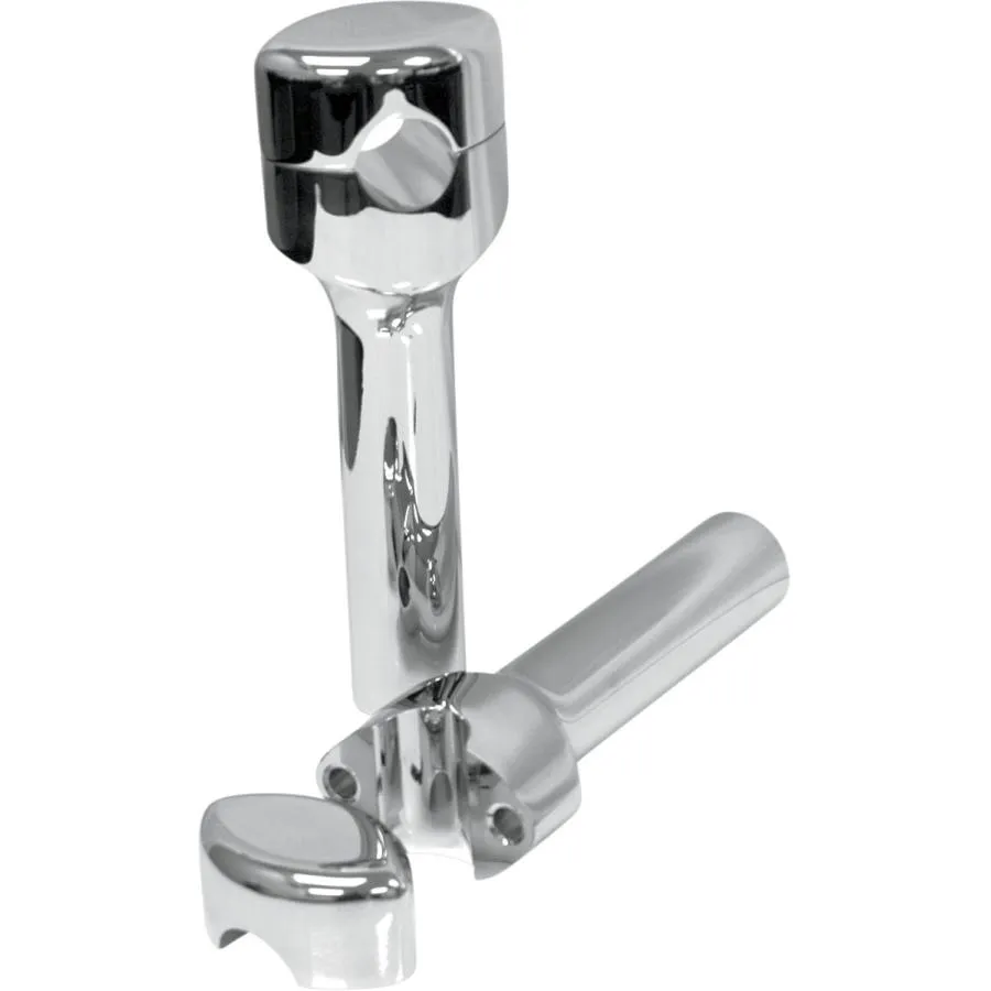 LA CHOPPERS エルエーチョッパーズ ライザーシステム 1” スムース 6” クローム 【RISERS SMOOTH CHR [0602-0485]】 ハンドルポスト・ハンドルライザー
