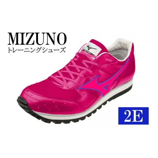 ふるさと納税 ファッション 靴 兵庫県 宍粟市 AO35　ミズノ トレーニングシューズ　BUILT　TRAINER ローズピンク×フラッシュピンク2E 厚底 トレーニング シュ…