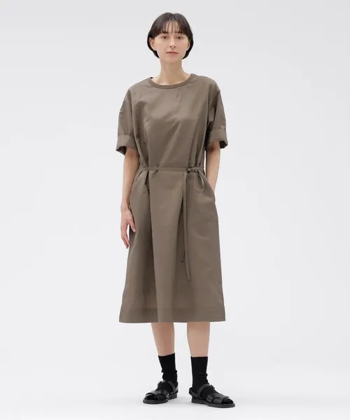 ワンピース WASHABLE SILK POPLIN