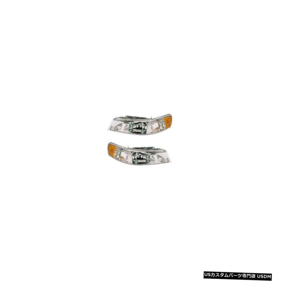 ヘッドライト  1998-2002 Ford Town Car Driver \u0026 Passenger Headlights Lamps Ass