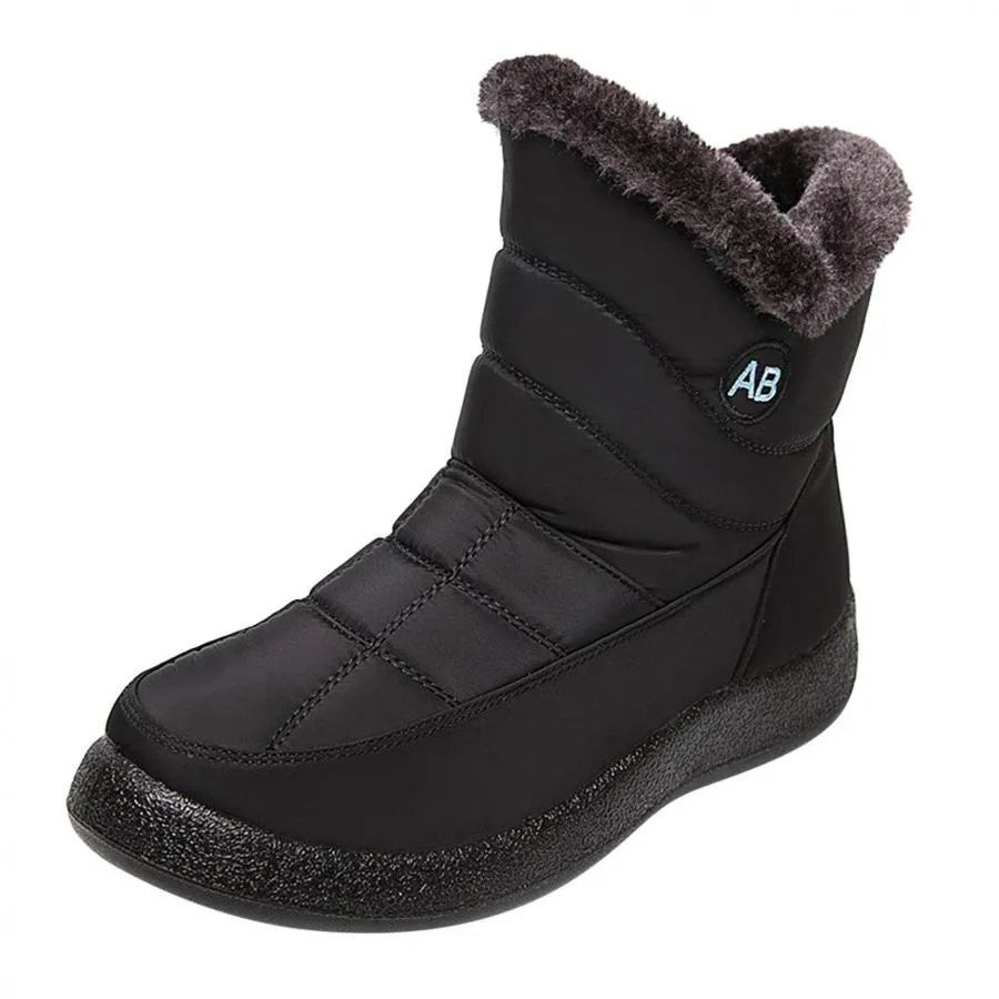 【並行輸入品】Gibobby Ankle Booties for Women,Winter Snow Boots Warm Fur Lined