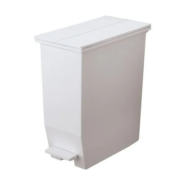 (まとめ) リス 棚下で使えるペダルダストボックス 35L グレー GPRB047 1台 〔×3セット〕